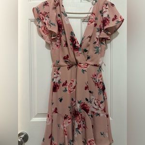 Pink Floral Dress